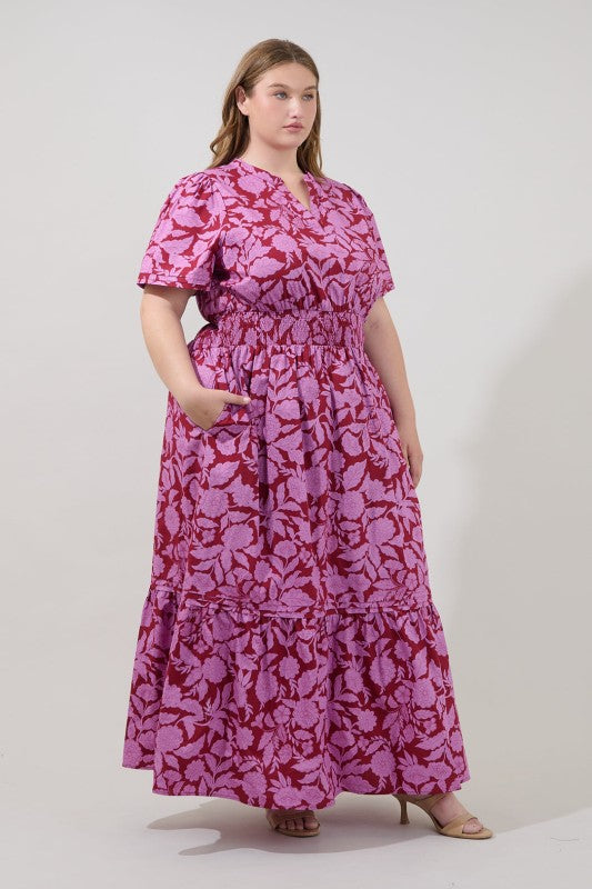 Plus Size Poplin Curve Maxi Dress