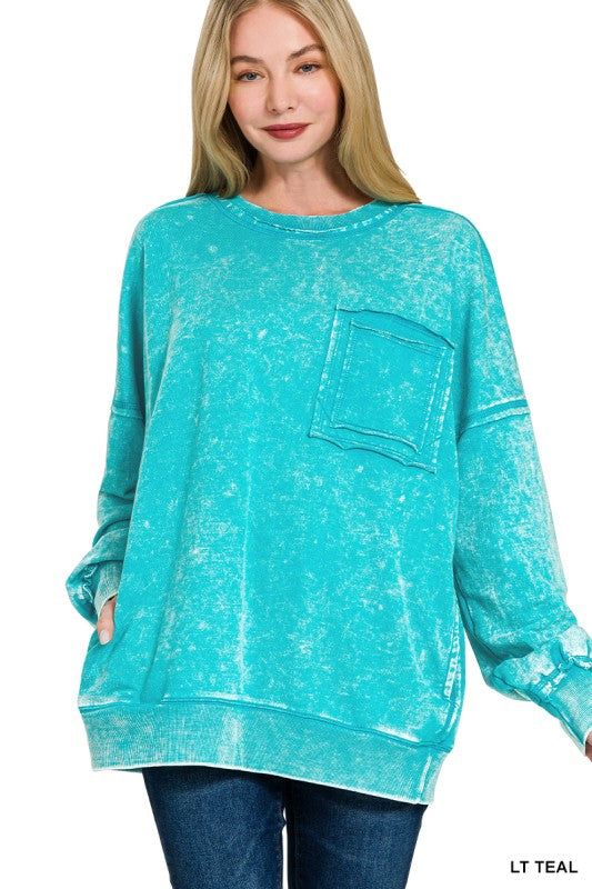 Womens French Terry Pull Over