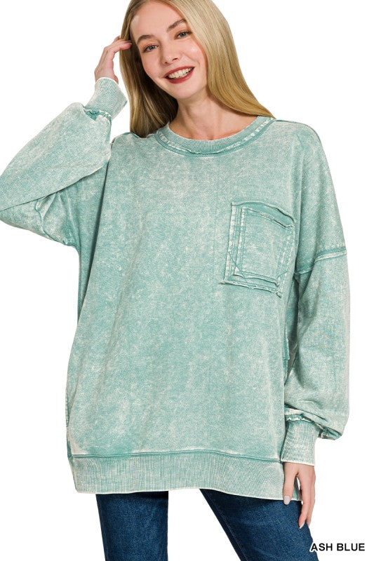 Womens French Terry Pull Over