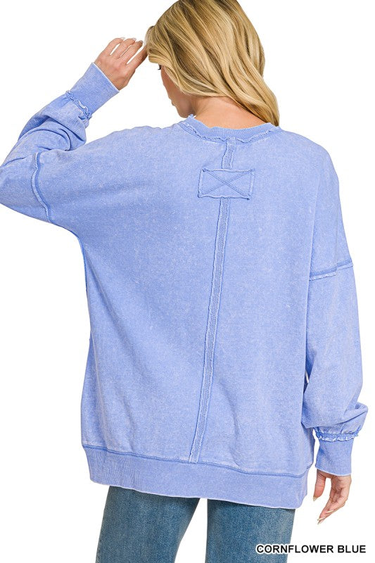 Womens French Terry Pull Over