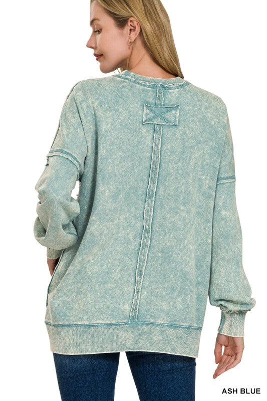 Womens French Terry Pull Over