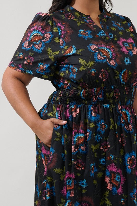 Plus Size Duna Floral Maxi Dress