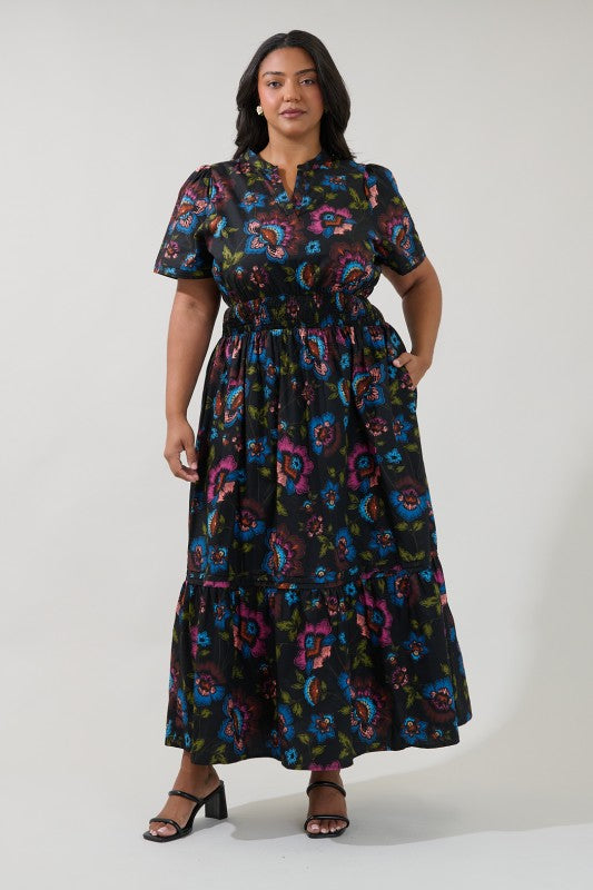 Plus Size Duna Floral Maxi Dress