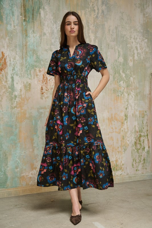 Womens Poplin Maxi Duna Floral