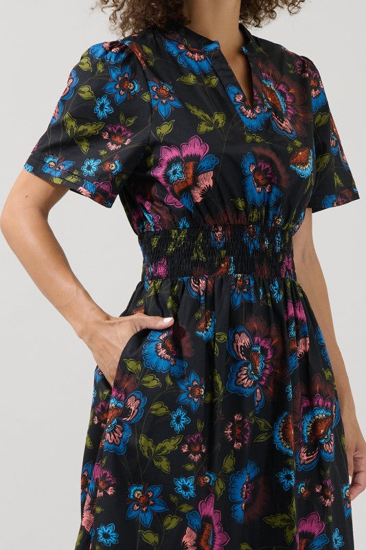 Womens Poplin Maxi Duna Floral