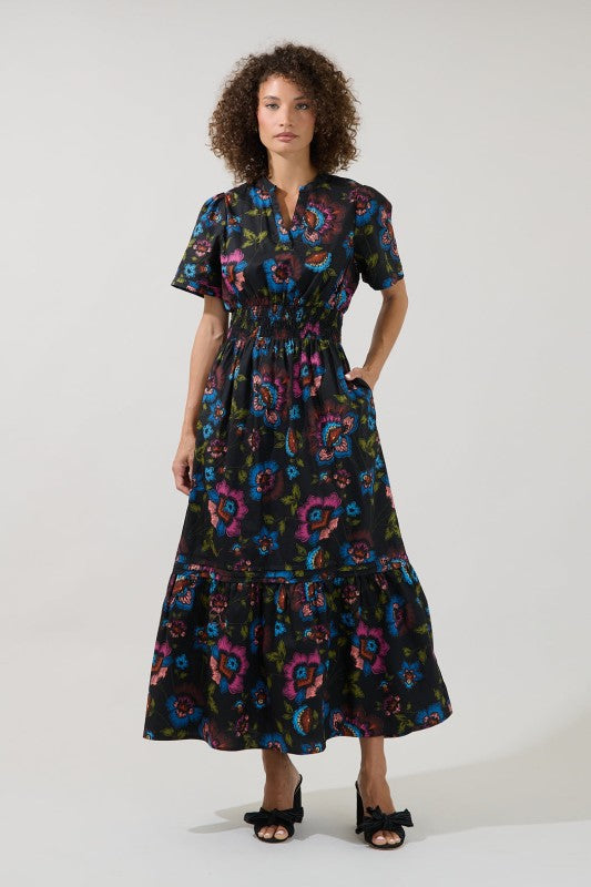Womens Poplin Maxi Duna Floral