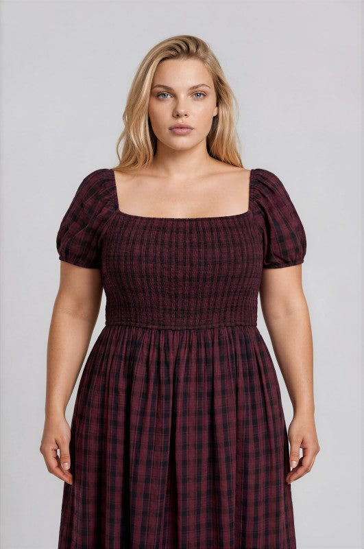 Plus Size Plaid Dress