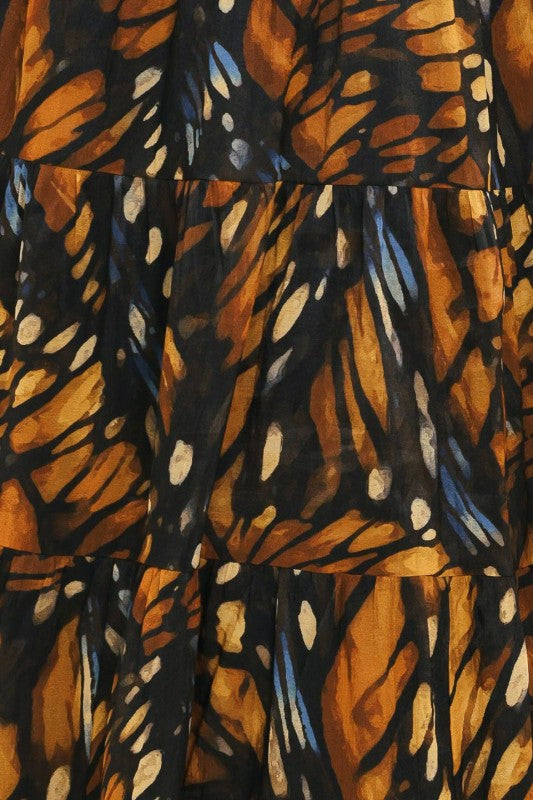 Womens & Plus Size Monarch Butterfly Maxi Dress