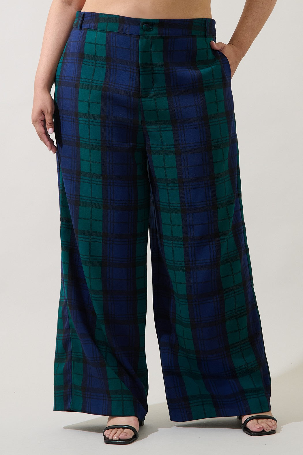 Plus Size Sugarlips Plaid Pants