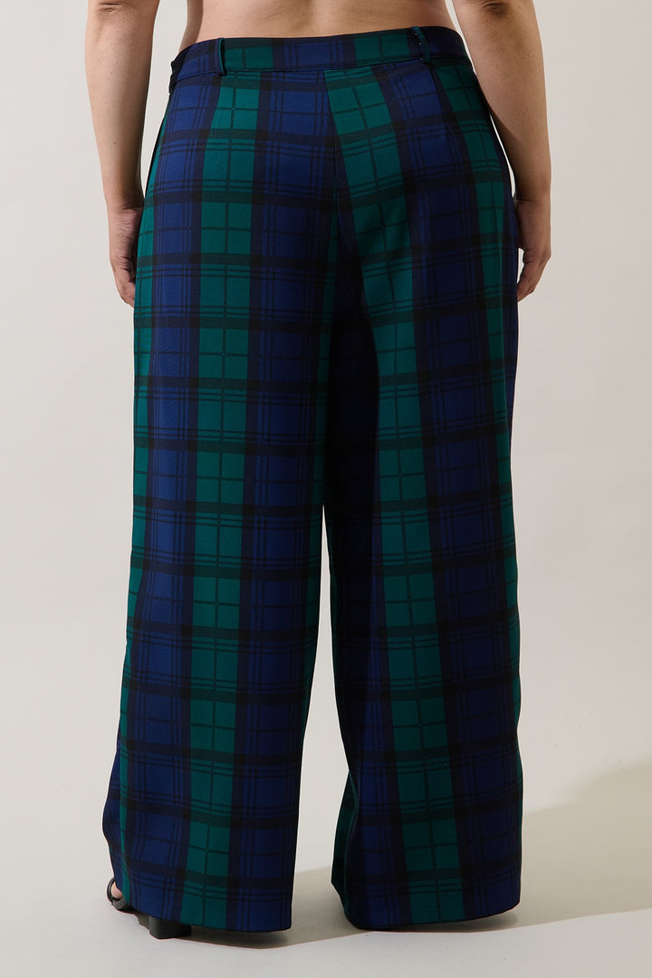 Plus Size Sugarlips Plaid Pants