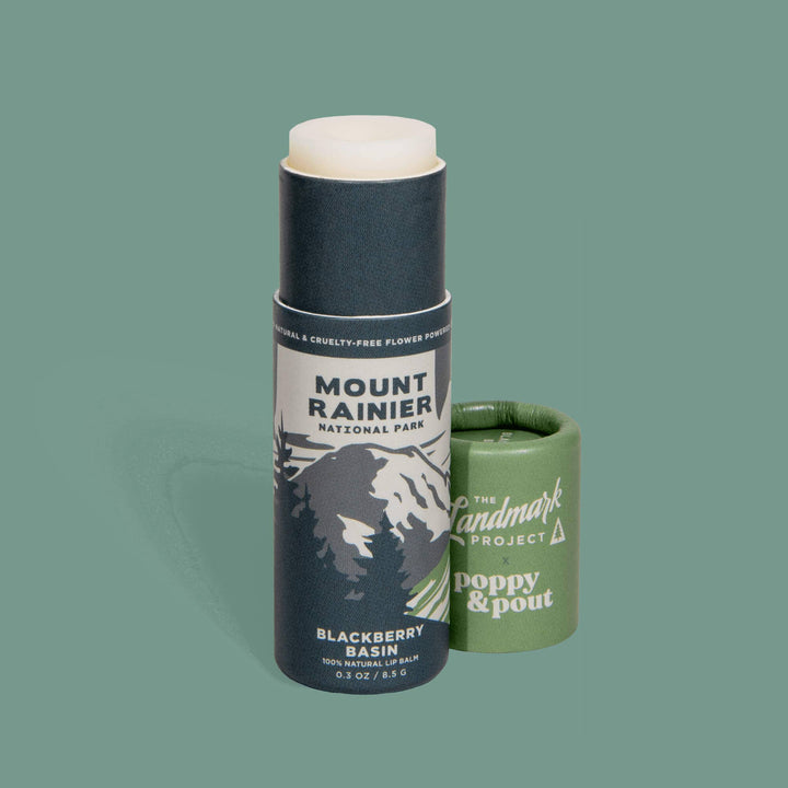 Poppy & Pout - The Landmark Project, Lip Balm, Mount Rainier Blackberry Basin