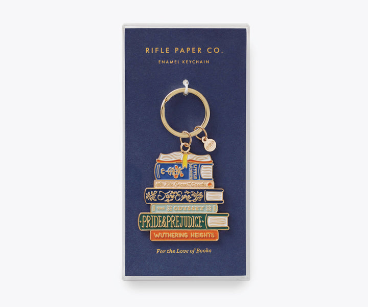 Rifle Paper Co. - Book Club Enamel Keychain