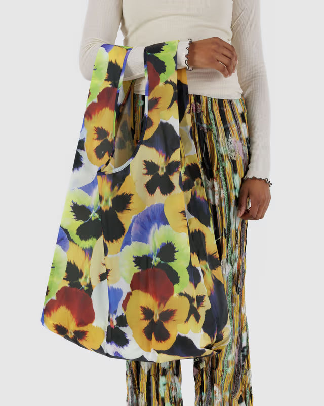 BAGGU- Big Reusable Shopping Bag Pansy