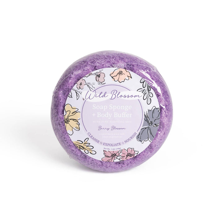Cait + Co - Wild Blossom Soap Infused Body Buffer-Berry Blossom