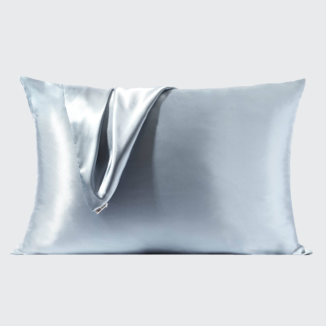 KITSCH - Standard Satin Pillowcase - Haze Blue