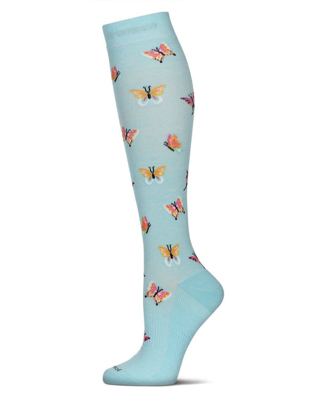 Infinity Classics International Inc. - Butterfly Bamboo Compression Socks: Blue Frost / 9-11