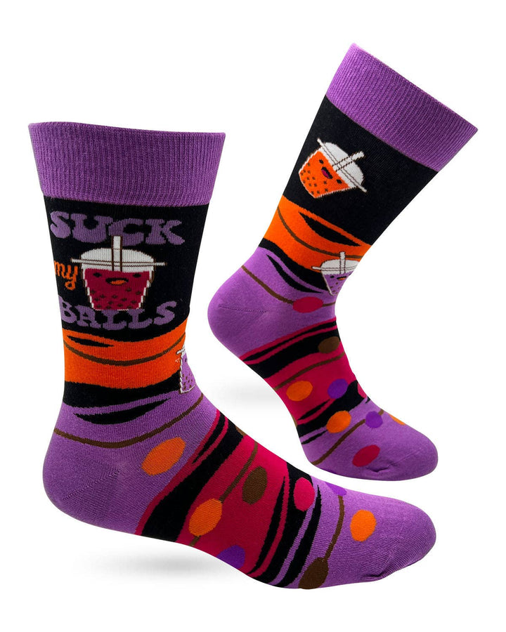Suck My Balls Men's Novelty Crew Socks