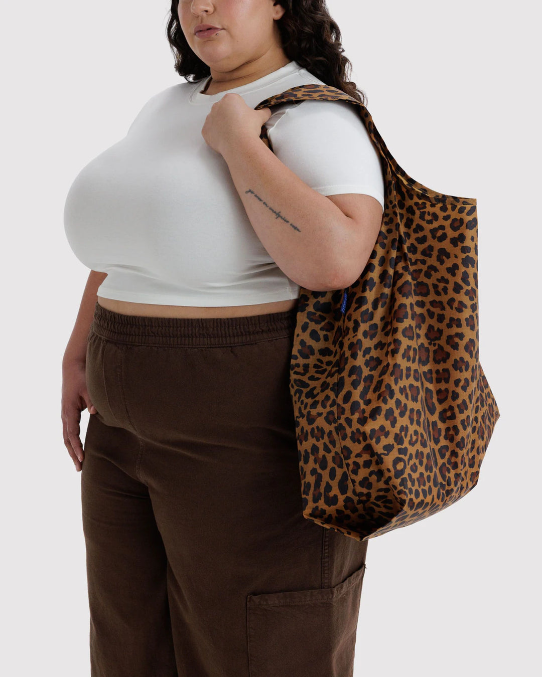 BAGGU- Big Reusable Shopping Bag Leopard
