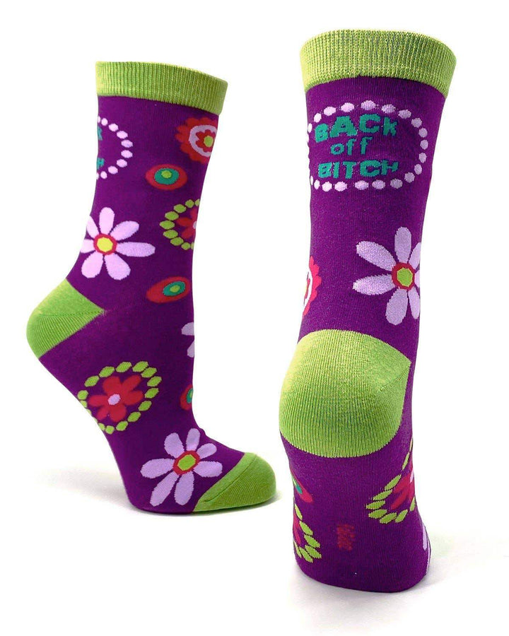 Fabdaz - Back OFF Bitch Ladies' Novelty Crew Socks