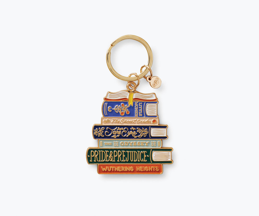 Rifle Paper Co. - Book Club Enamel Keychain