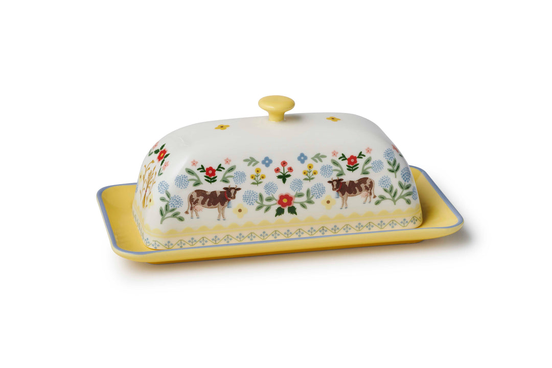 Rifle Paper Co. - Home Sweet Home Porcelain Butter Dish
