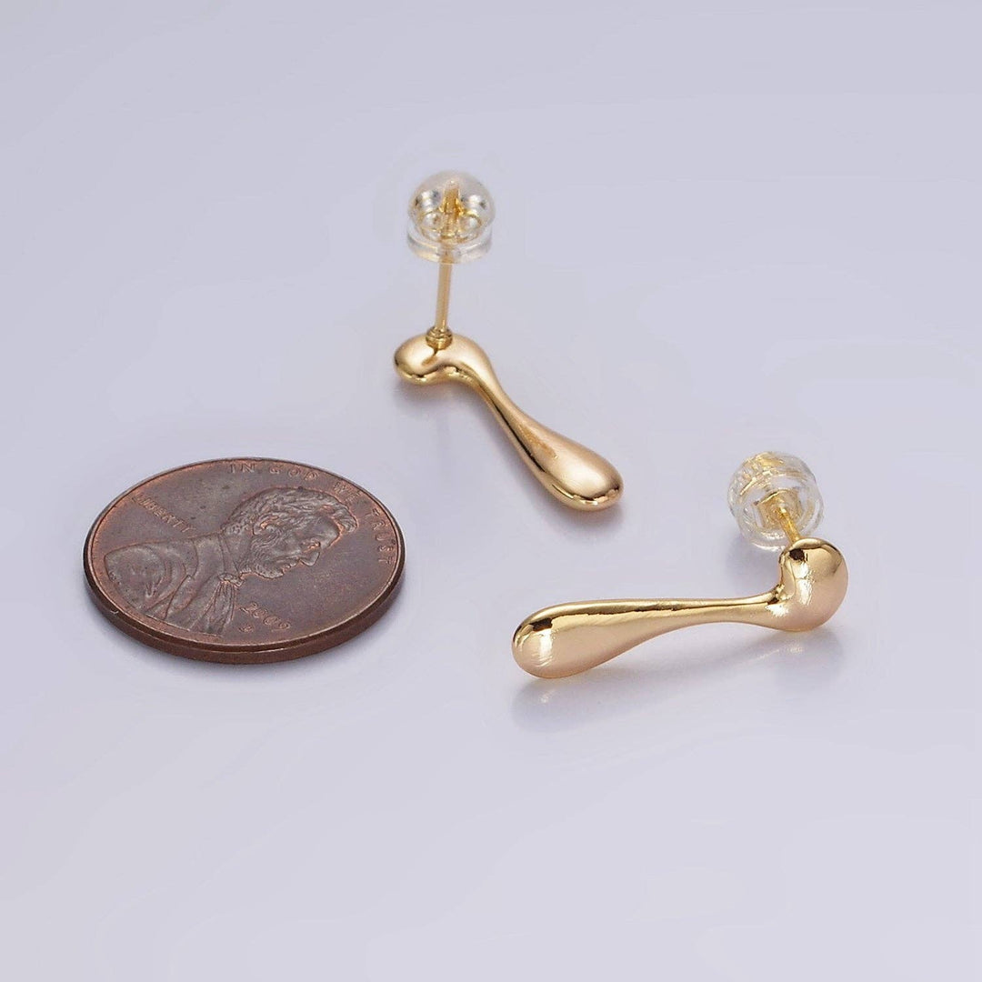 Aim Eternal - Molten Drop Stud Earrings | 14K Gold Filled