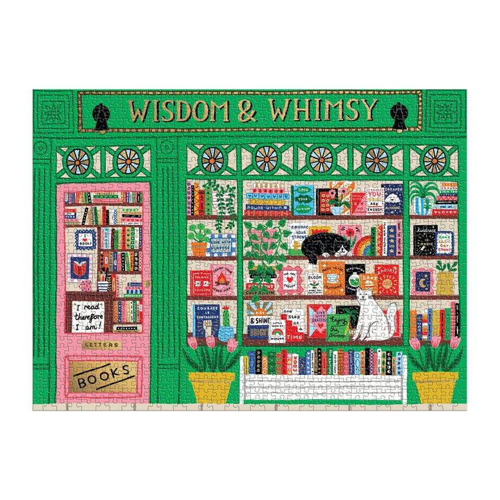 Chronicle Books - Wisdom & Whimsy Bookshop 1000 Piece Foil Puzzle