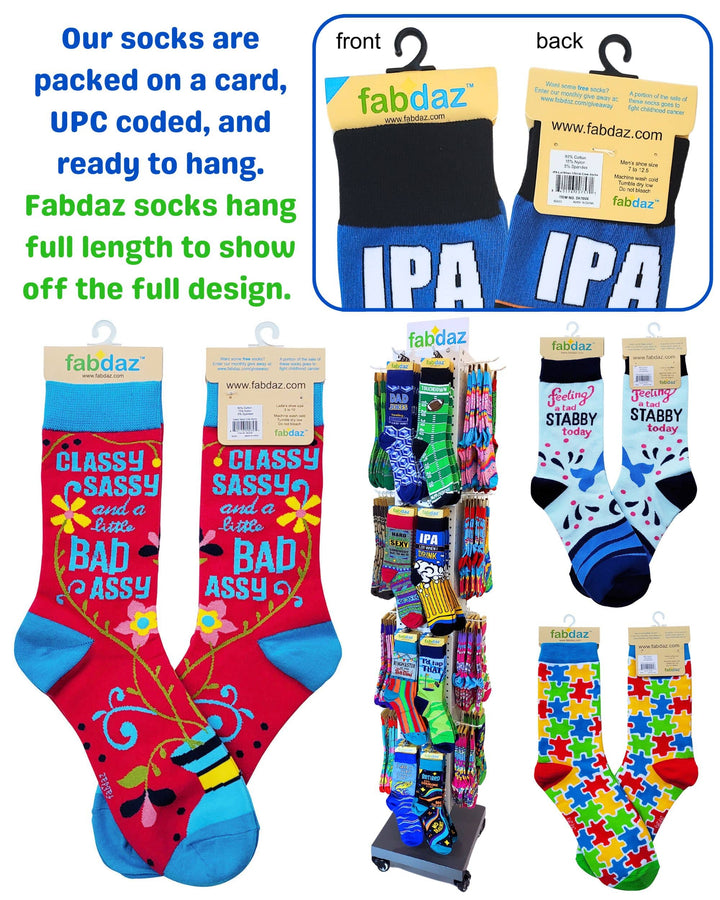 Fabdaz - F*ck Off I'm Reading Women's Crew Socks