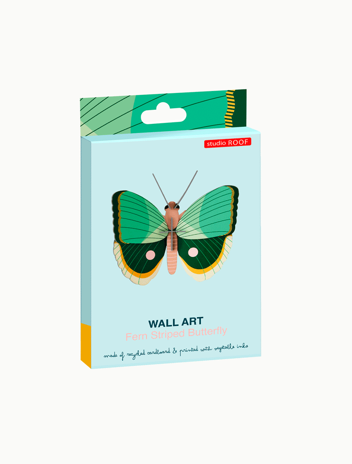 Studio Roof - 3D Wall Art - Butterfly - Fern Striped Butterfly