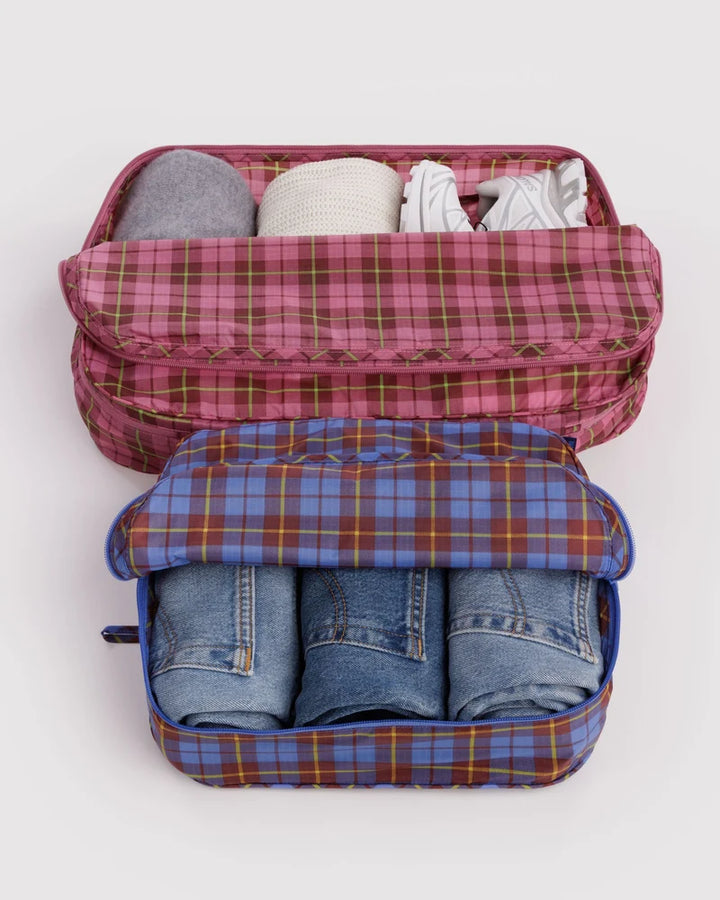 BAGGU - Large Packing Cube Set - Check Mix