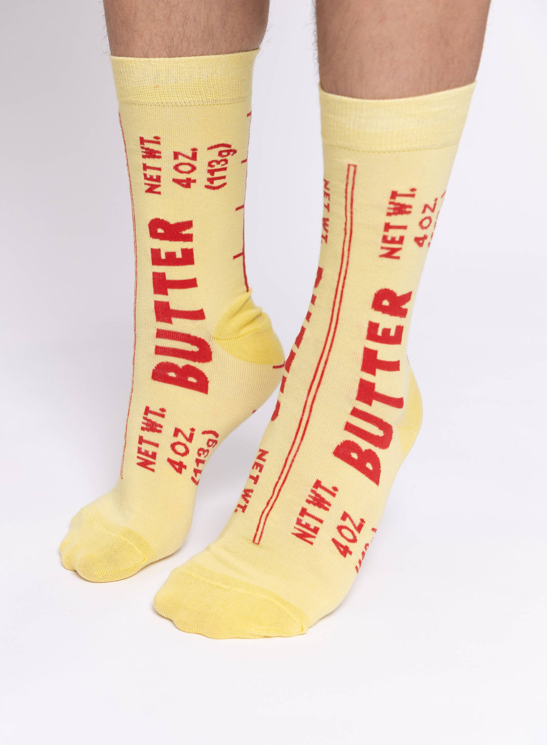 Yellow Owl Workshop - Butter Socks - Butter Foodie Gift Large Crew Socks