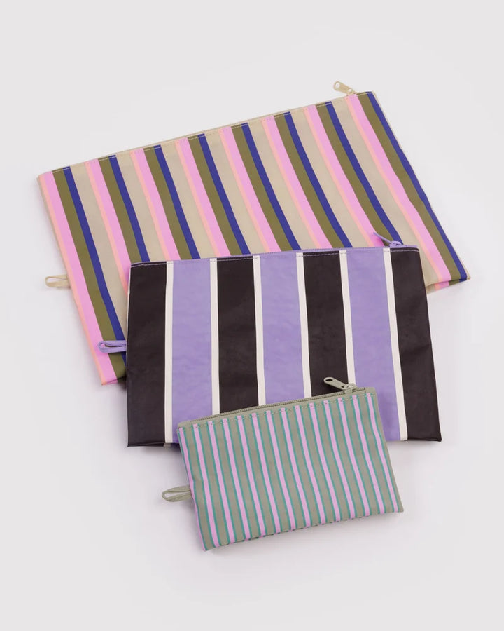 BAGGU - Go Pouch Set- Candy Shop Stripes