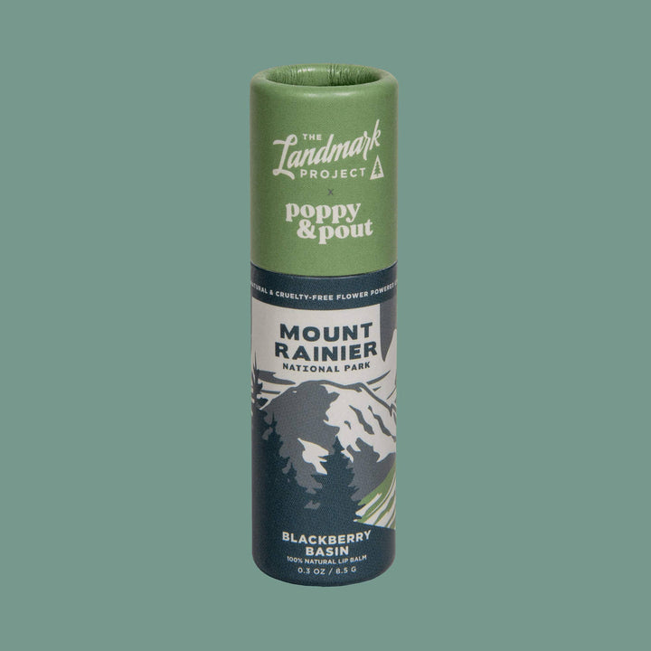 Poppy & Pout - The Landmark Project, Lip Balm, Mount Rainier Blackberry Basin