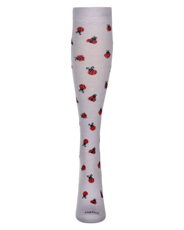 Infinity Classics International Inc. - Ladybugs Bamboo Compression Socks: Lavender / 9-11