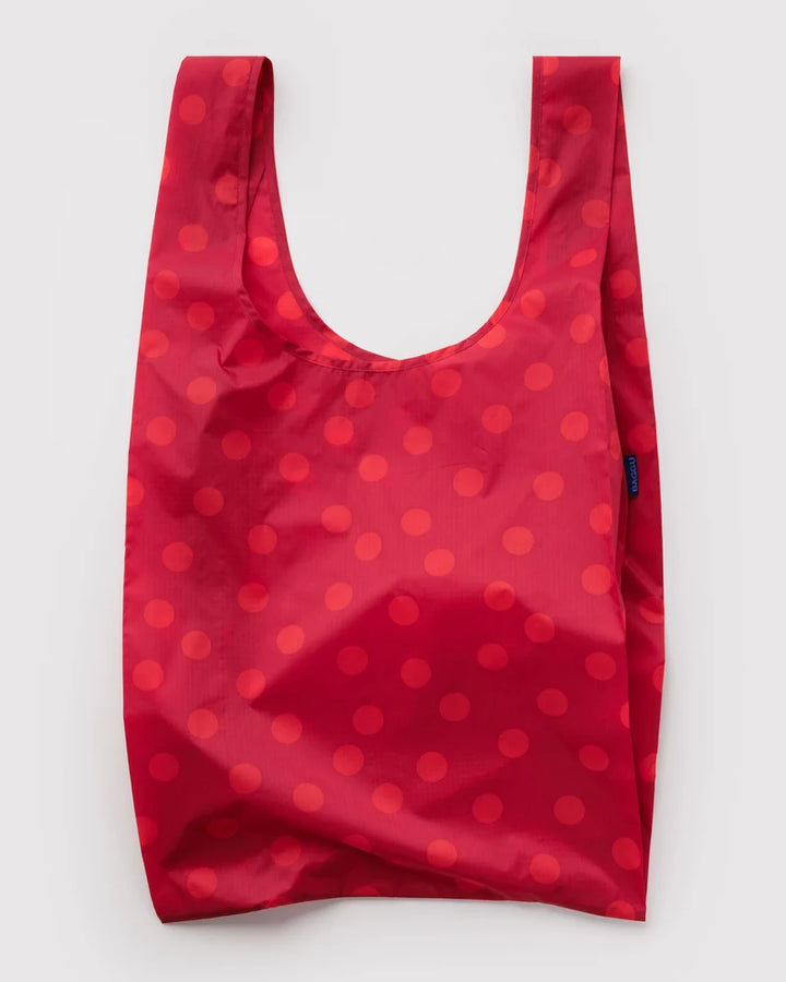 BAGGU- Big Reusable Shopping Bag Red Polka Dot