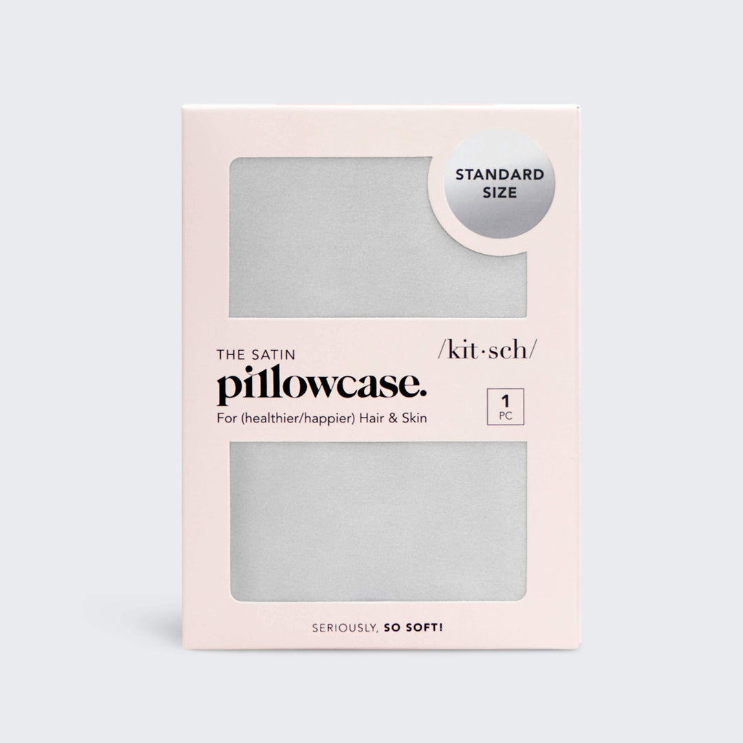 KITSCH - Satin Pillowcase - Silver