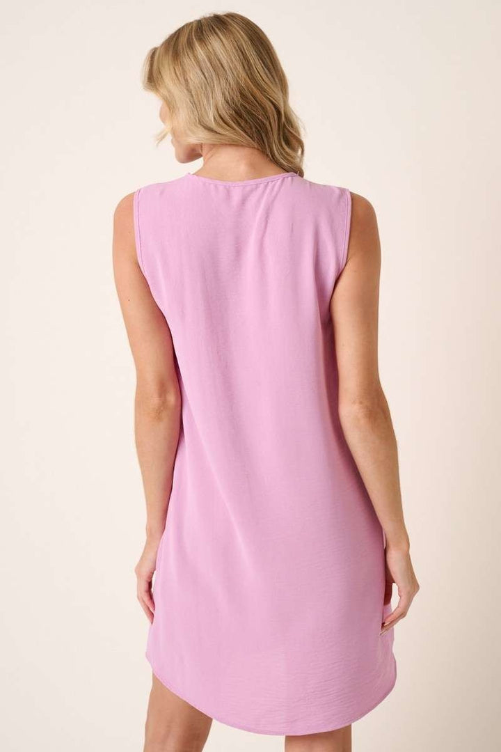 Womens Mittoshop Envelope V-Neck Tank Dress Lavender