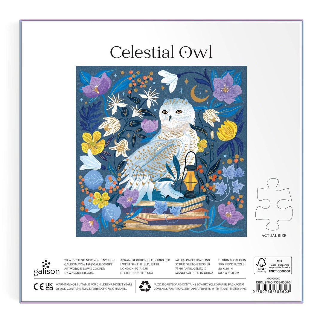 Chronicle Books - Celestial Owl 500 Piece Foil Puzzle