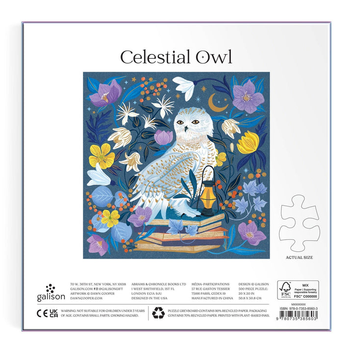Chronicle Books - Celestial Owl 500 Piece Foil Puzzle