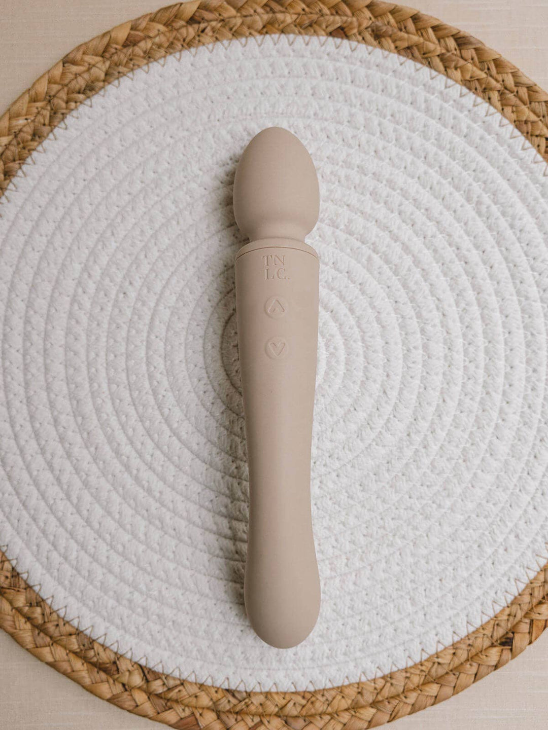 The Natural Love Company - Cassia | Dual-ended and Curved Wand Vibrator | Ocean Plastic: Retail Box
