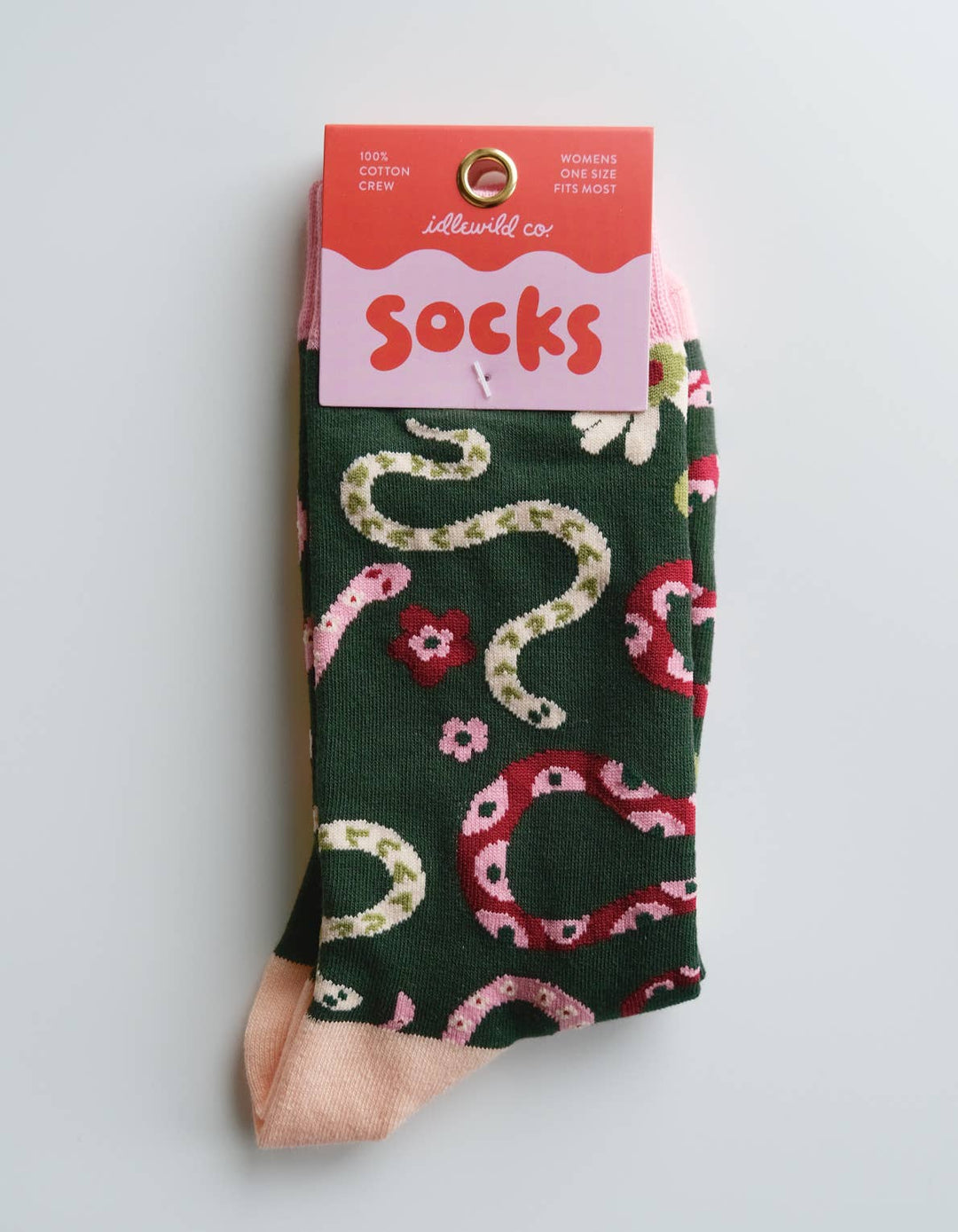 Idlewild Co. - Snakes 100% Cotton Women's Crew Socks