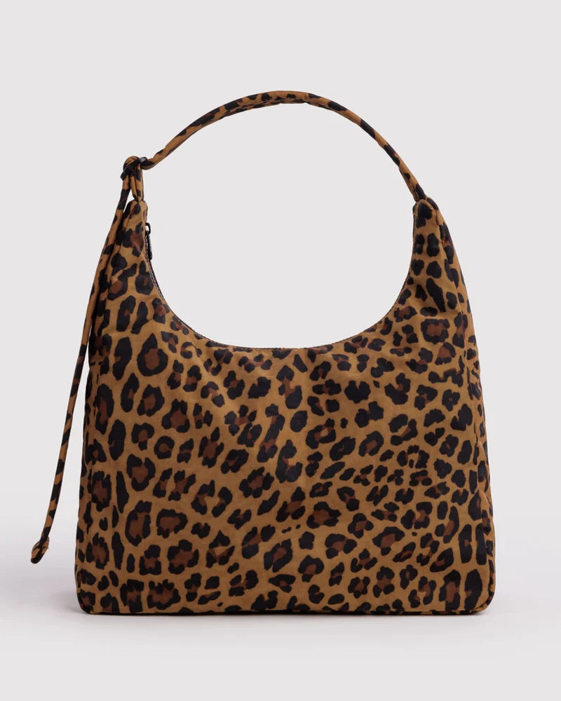 BAGGU- Nylon Shoulder Bag Leopard