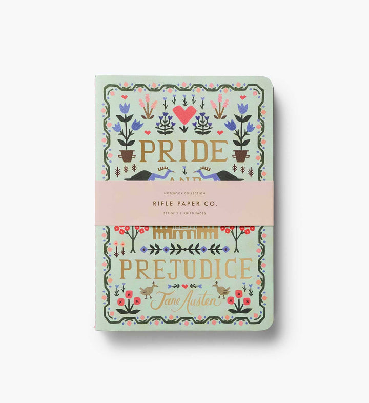 Rifle Paper Co. - Assorted Set of 3 Jane Austen Notebooks