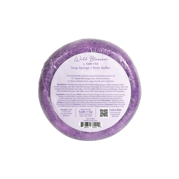 Cait + Co - Wild Blossom Soap Infused Body Buffer-Berry Blossom