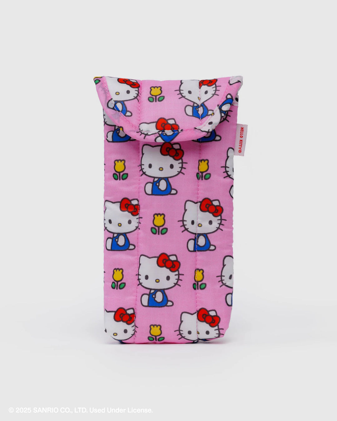 BAGGU- Puffy Sleeve Glasses Case Hello Kitty Pink