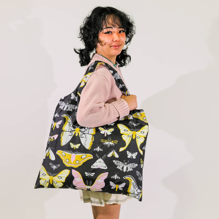 Yellow Owl Workshop - Moths Art Sack® by Banquet Workshop - Reusable Tote Bag