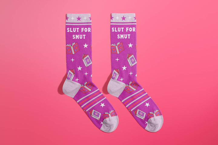 FUN CLUB - Slut For Smut Socks (funny socks, book lovers