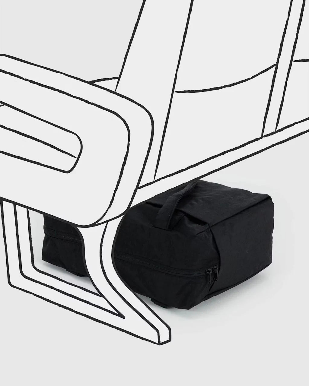 BAGGU Leopard Nylon Small Cloud Carry-On
