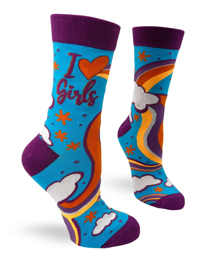I Love Girls Women's Crew Socks