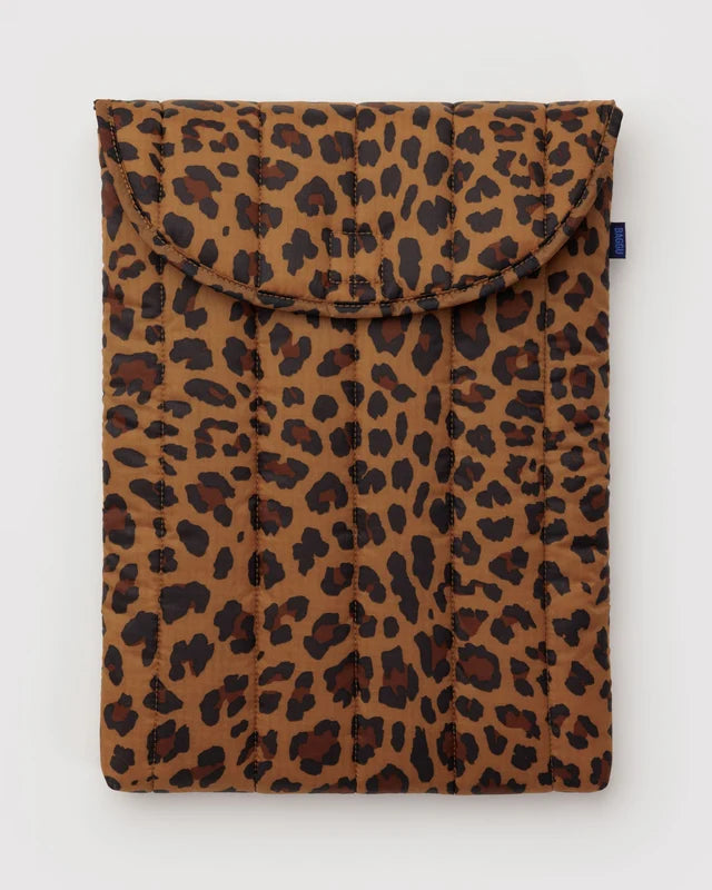 BAGGU- Puffy Laptop Sleeve 16" Leopard